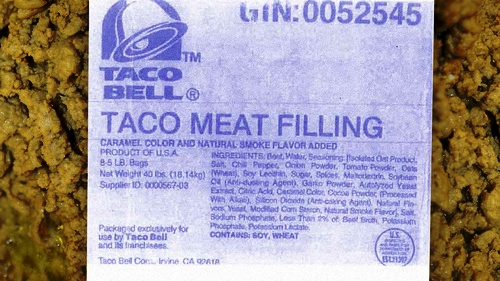 taco bell meat. Taco Bell later countered